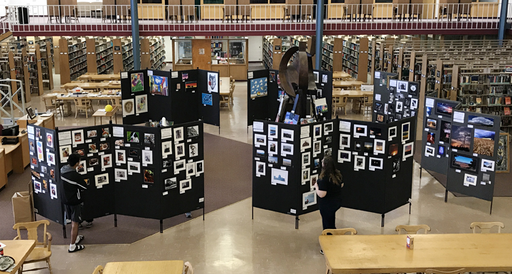 Art Show in the library