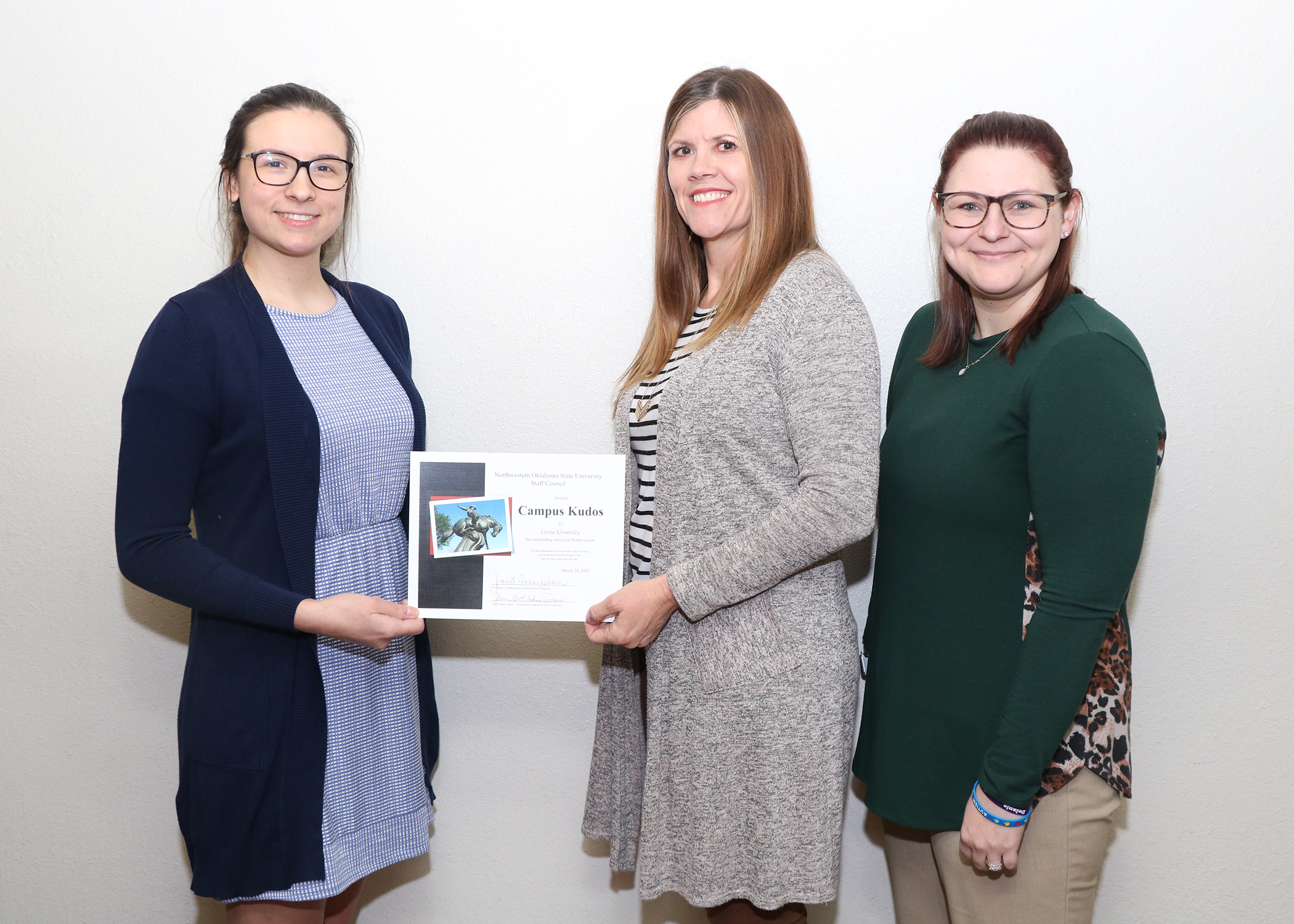Fall 2021 Campus Kudos Award Recipient