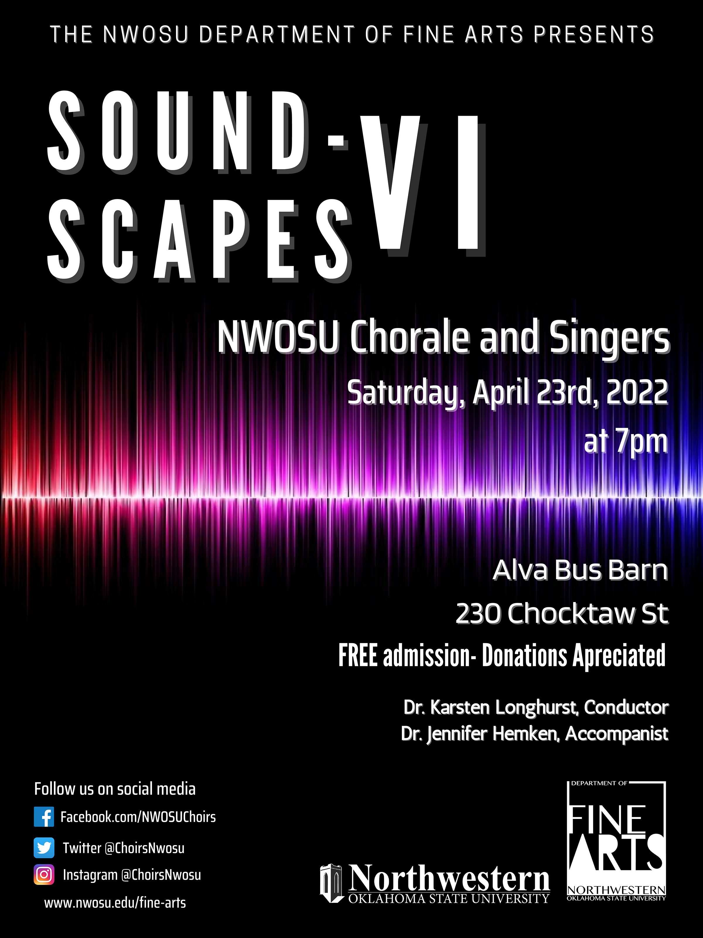 Soundscapes VI Concert will be April 23