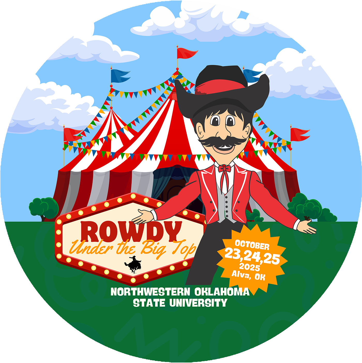 2025 Homecoming Button graphic