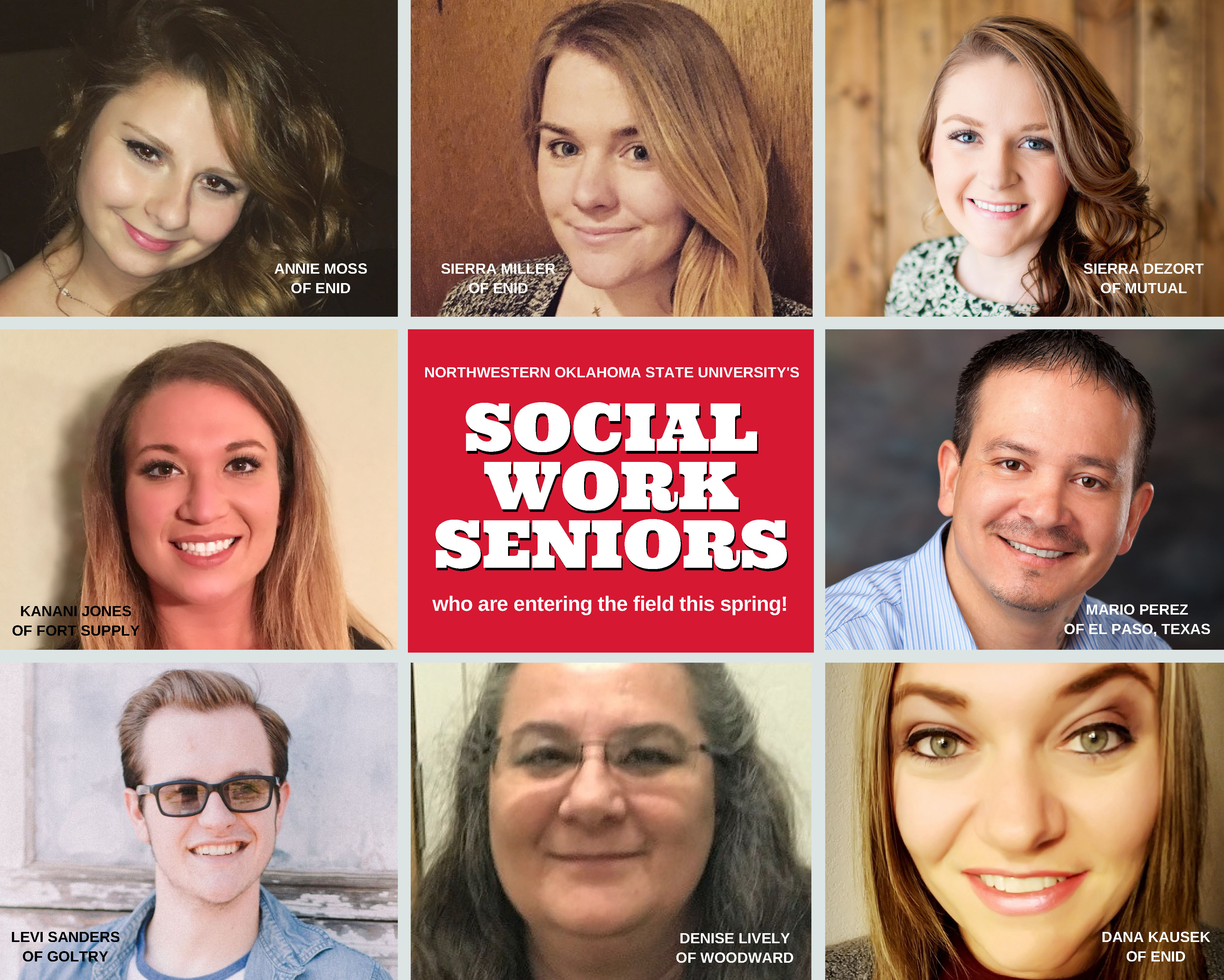Social work students starting their practicum hours this spring